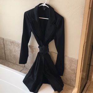 Black wrap dress